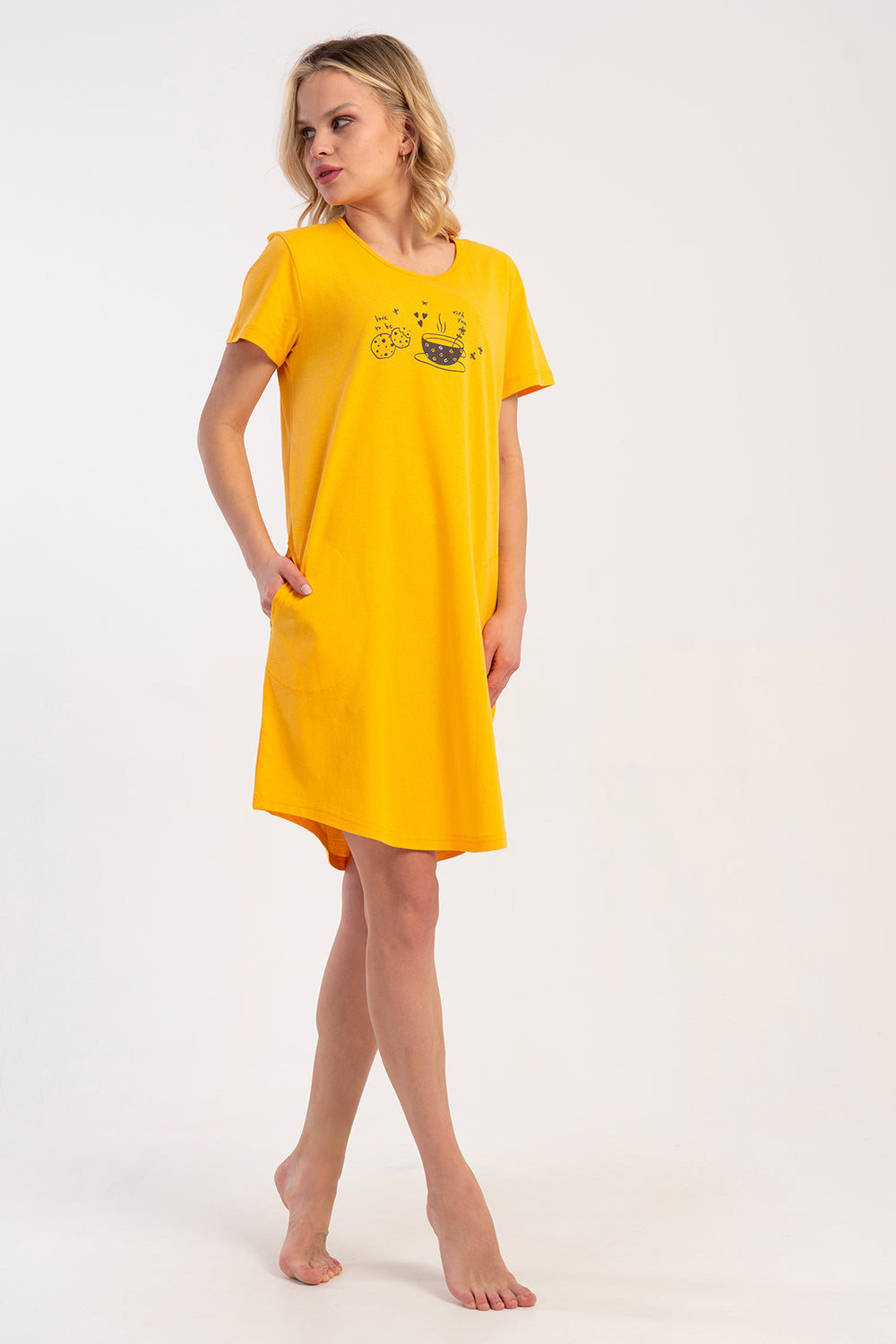 KADIN P.SUPREM O YAKA KISA KOL ETEGI OVAL CEPLI TUNIK