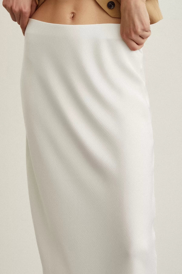 A-Kesim Verev Etek - Ekru