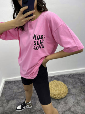 More Self T-Shirt - Pembe