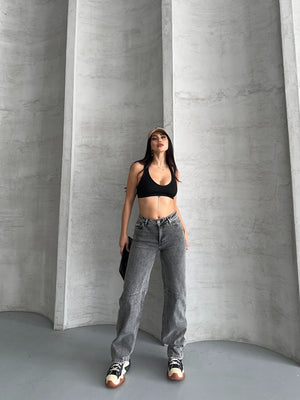Dizi Pensli Baggy Kot Pantolon 7088