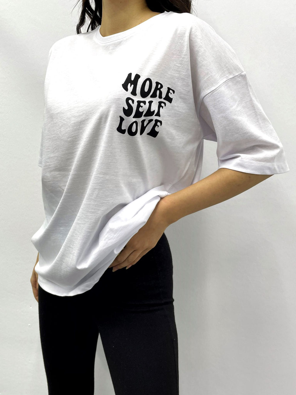 Tricou More Self - Alb