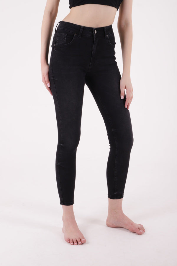 Kısa Boy Skinny Kot Pantolon - Antrasit Kot - (28-33) - 2