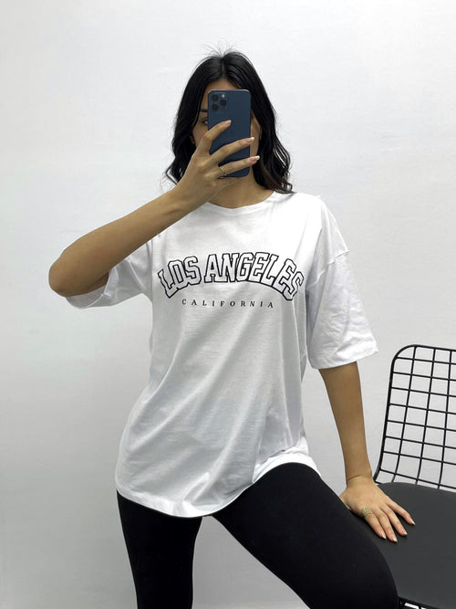 Los Angeles T-Shirt - Beyaz