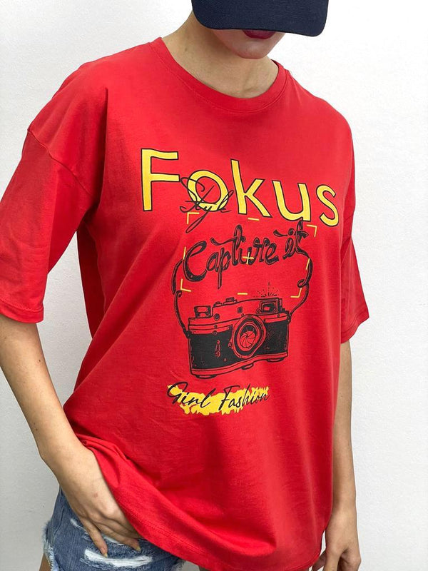 Tricou Focus - Roșu