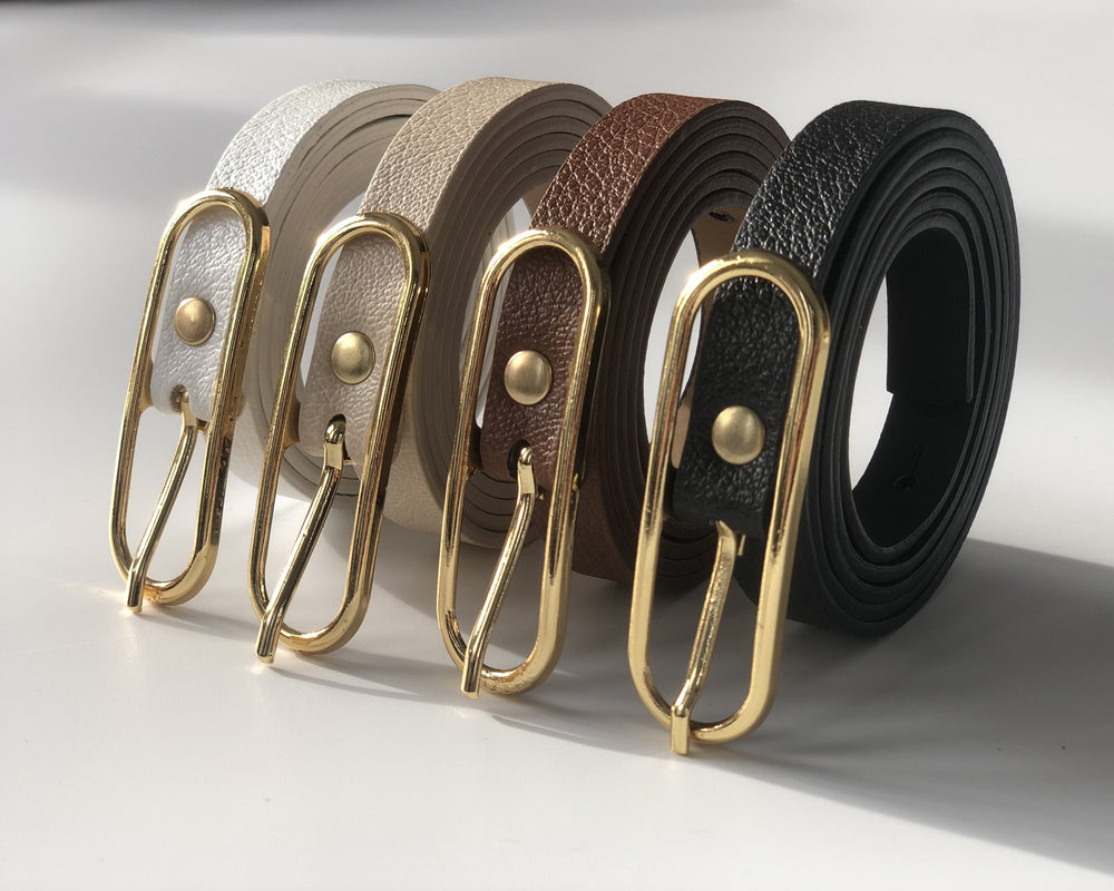 4'lü Geniş Tokalı İnce Kadın Kemeri