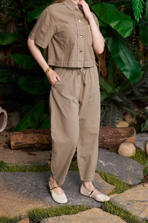 Balon Keten Pantolon - Yeşil - (S-XL) - 4