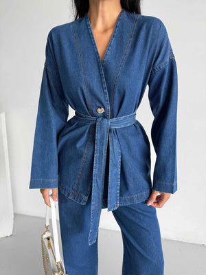 Kimono Kot Takım 1801 - Lacivert