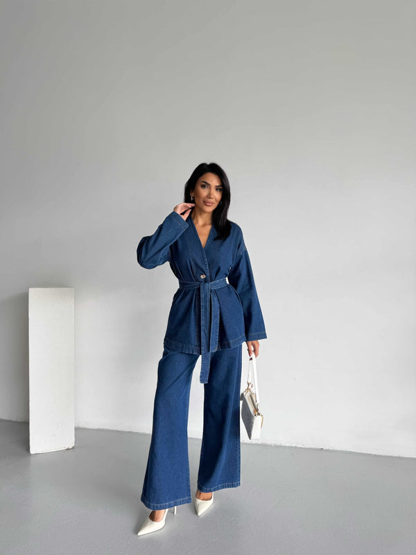 Kimono Kot Takım 1801 - Lacivert