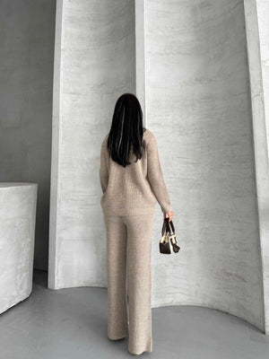 Düğme Detay Triko Takım 1565