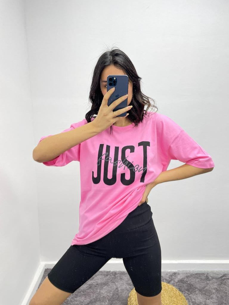 Just T-Shirt - Pembe