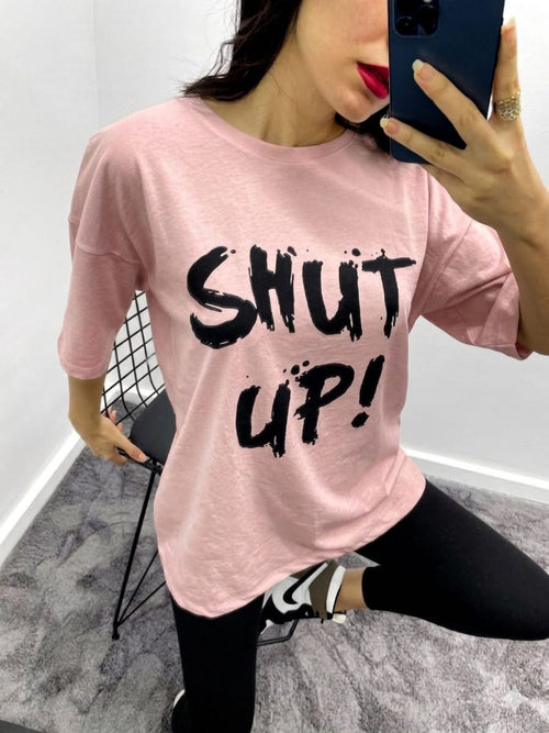 Shut T-Shirt - Pudra