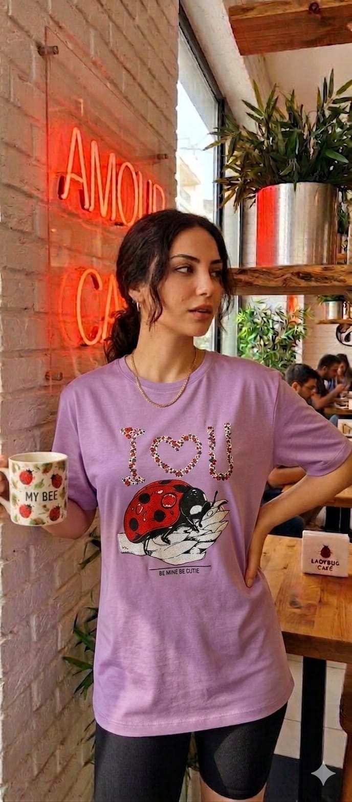 Tricou Buburuză - Liliac