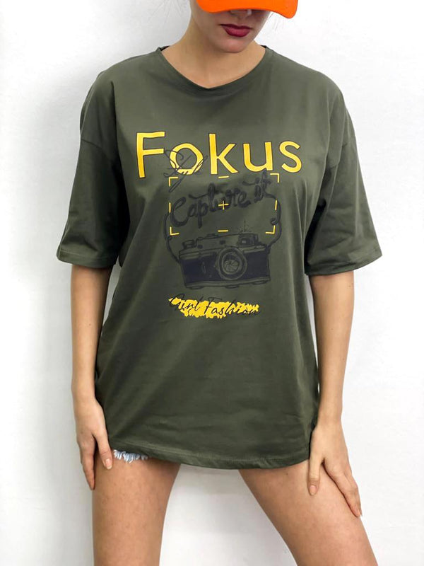 Fokus T-Shirt - Haki