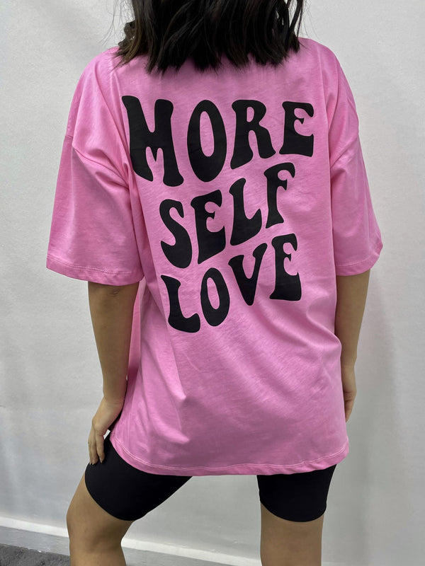 More Self T-Shirt - Pembe