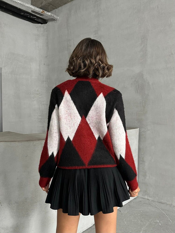Pulovere en-gros K-Knitwear - Burgundy