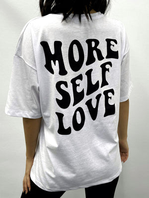Tricou More Self - Alb