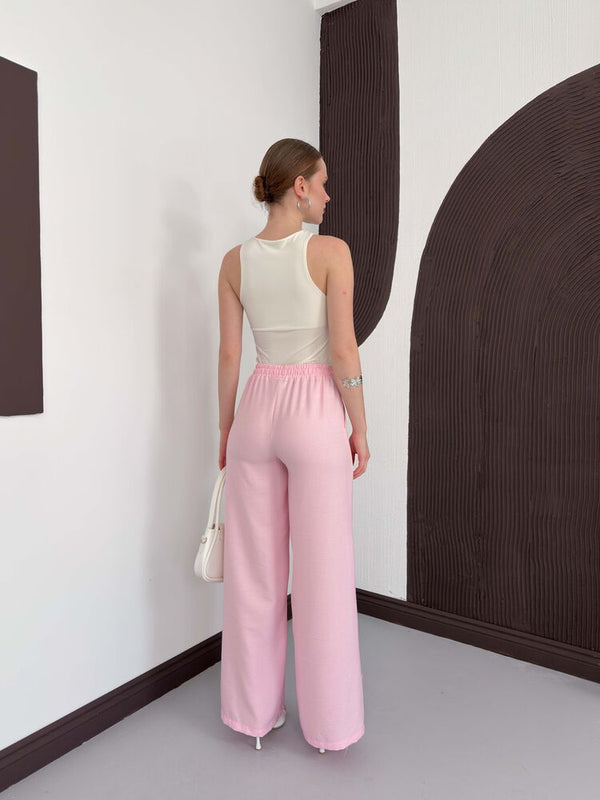 Pantolon - Pembe | D2381 Topshow