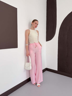 Pantolon - Pembe | D2381 Topshow