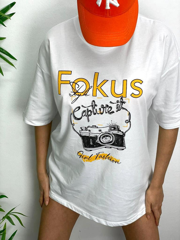 Fokus T-Shirt - Beyaz