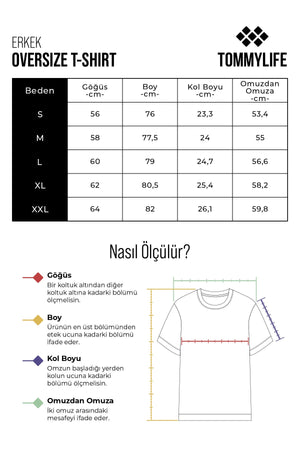 Haki %100 Pamuk Kalın Yumuşak Dokulu Oversize Fit Baskılı Erkek T-Shirt - 88359