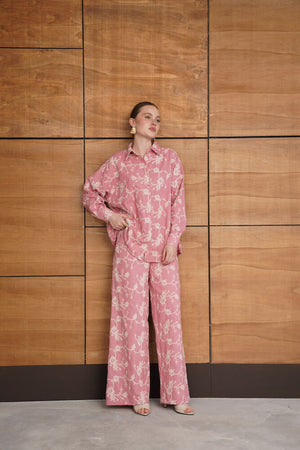 Süzüne Nakışlı Pantolon - Pembe | F1927 - Topshow