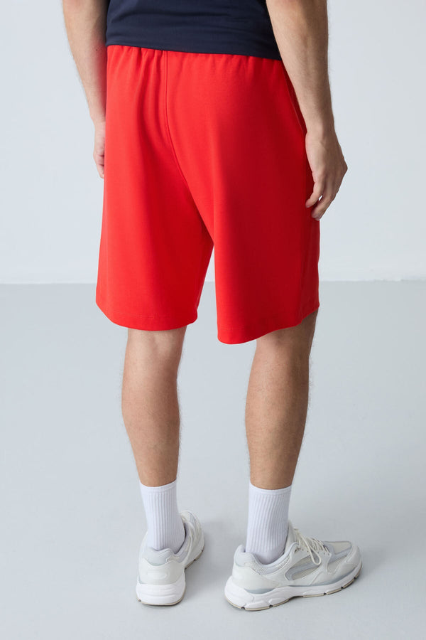 Fiesta Pamuklu Kalın Yumuşak Dokulu Standart  Fit Basic Erkek Şort  - 81276