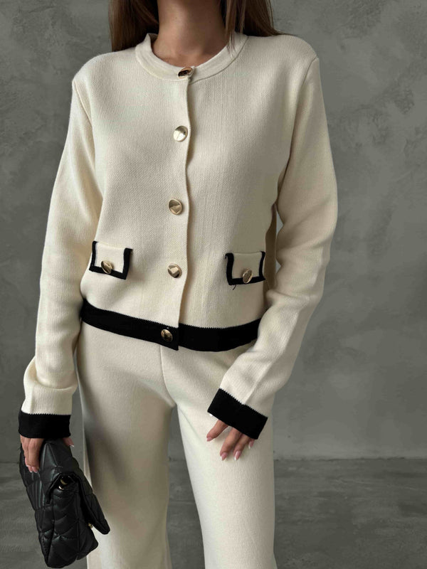 Cep Detay Triko Takım 1505