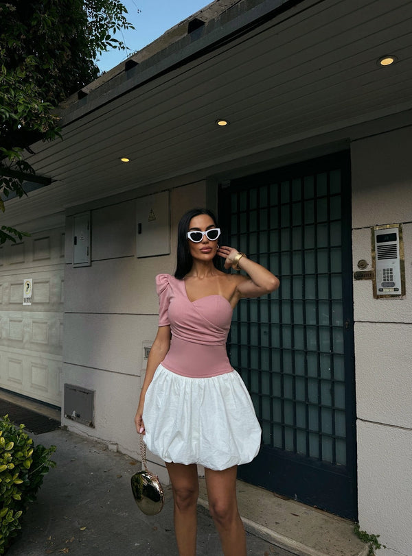 Tek Omuz Prenses Kol Crep Bluz