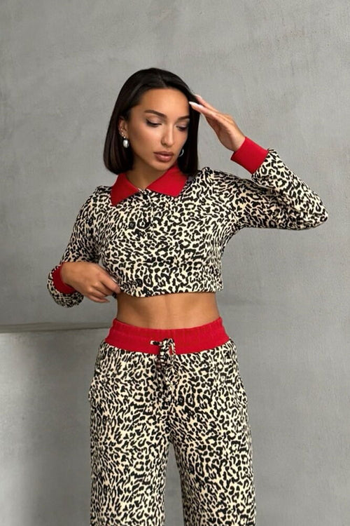 Polo Yaka Toptan T-Shirt - K. Leopar