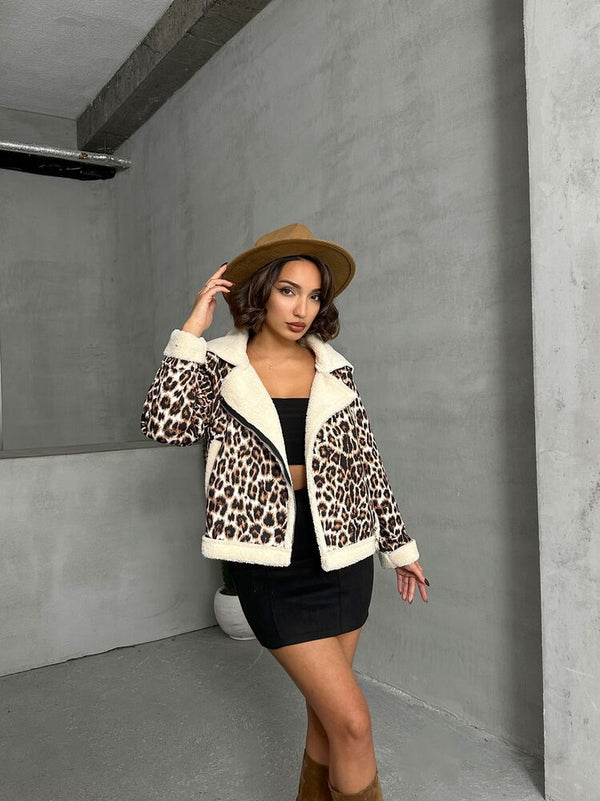 Peluş Toptan Mont - Leopar D1