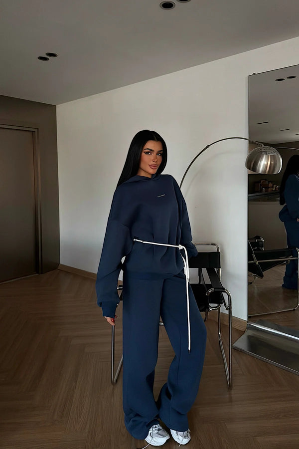 Lacivert Kapşonlu Eşofman Takım