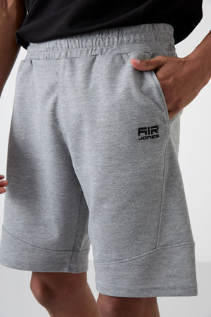 Amos Gri Melanj Baskılı Erkek Şort - 81246