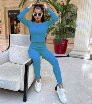 Saphire Fermuarlı Triko Takım 846