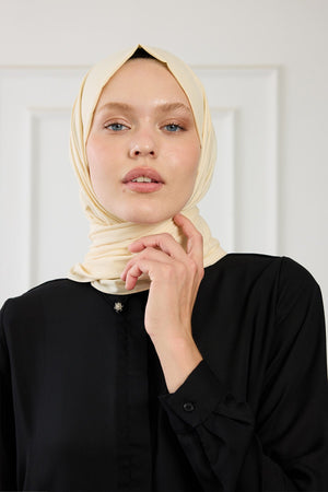 Pure Pamuk Şal - Bej