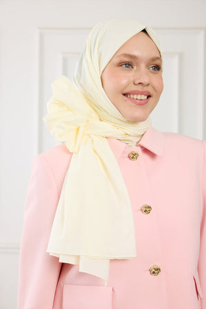 Pure Pamuk Şal - Fildişi