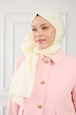 Pure Pamuk Şal - Fildişi