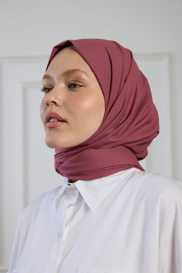 Pure Pamuk Şal - Gül Kurusu