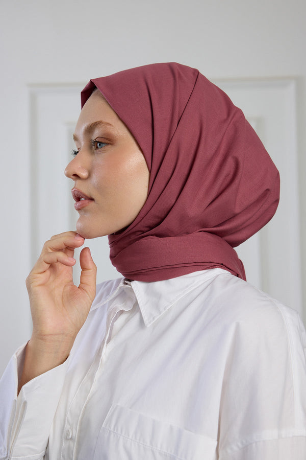 Pure Pamuk Şal - Gül Kurusu