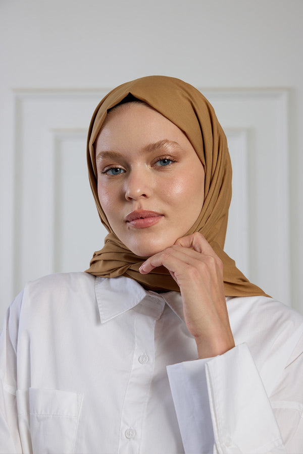 Pure Pamuk Şal - Sütlü Kahve