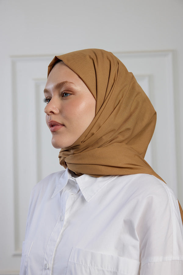 Pure Pamuk Şal - Sütlü Kahve