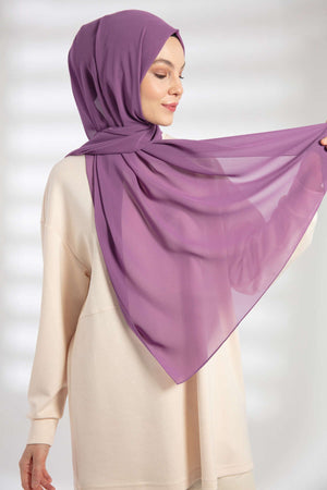 Şifon Şal - Lavanta