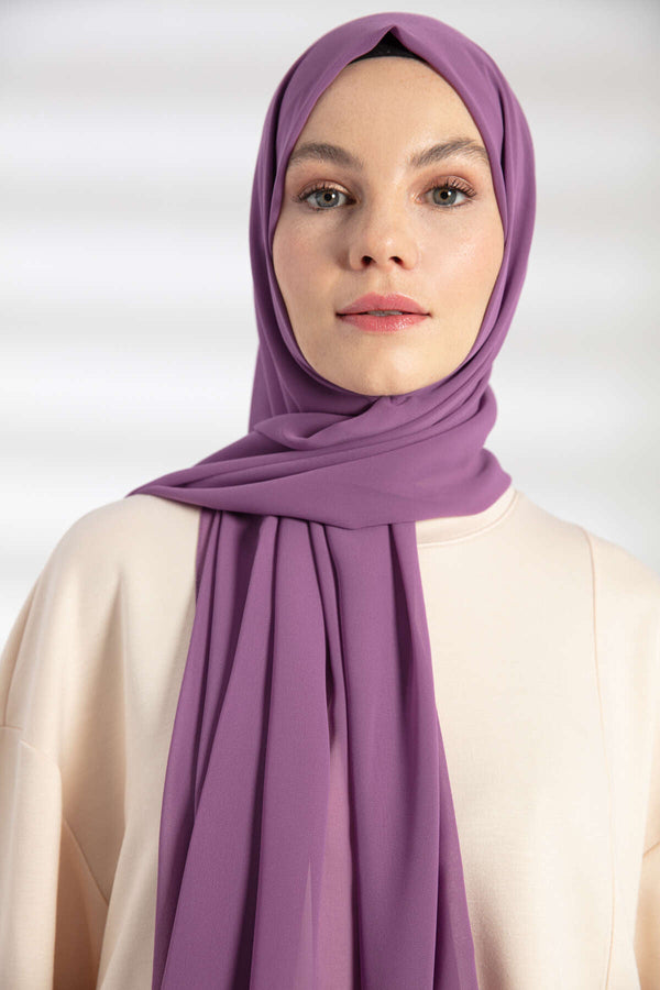 Şifon Şal - Lavanta