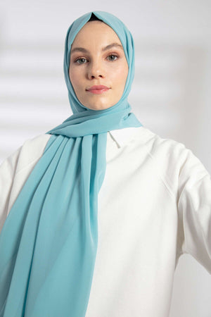 Şifon Şal - Mint Yeşili