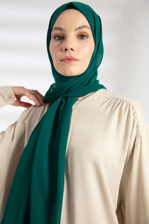 Şifon Şal - Zümrüt Yeşili