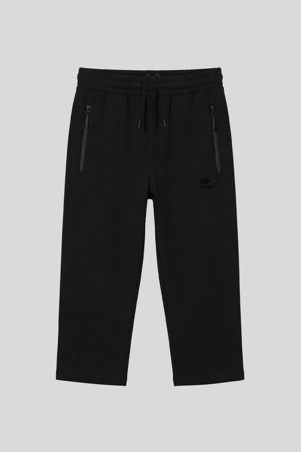 Tommylife Toptan Siyah Fermuar Cepli Klasik Paça Erkek Kapri - 83095