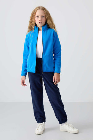 Tommylife Toptan 7-15 Yaş Jogger Standart Kalıp Kız Çocuk Eşofman Alt 75155 İndigo