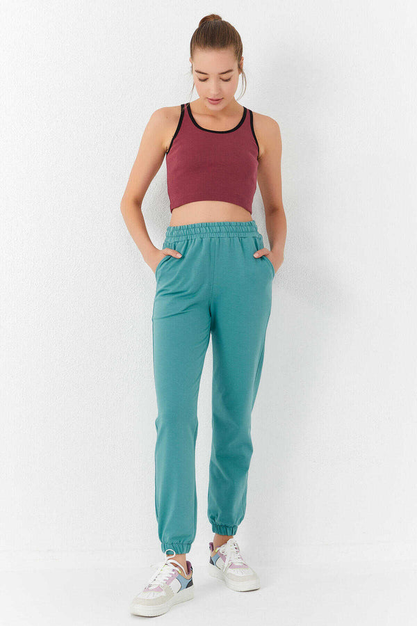 Maiou scurt pentru femei, fără mâneci, croială slim fit, cu decolteu în U, de la Tommylife, în magazinul online - 97162