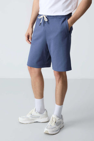 Tommylife Toptan Comfort Fit Basic Erkek Şort 81275 Petrol