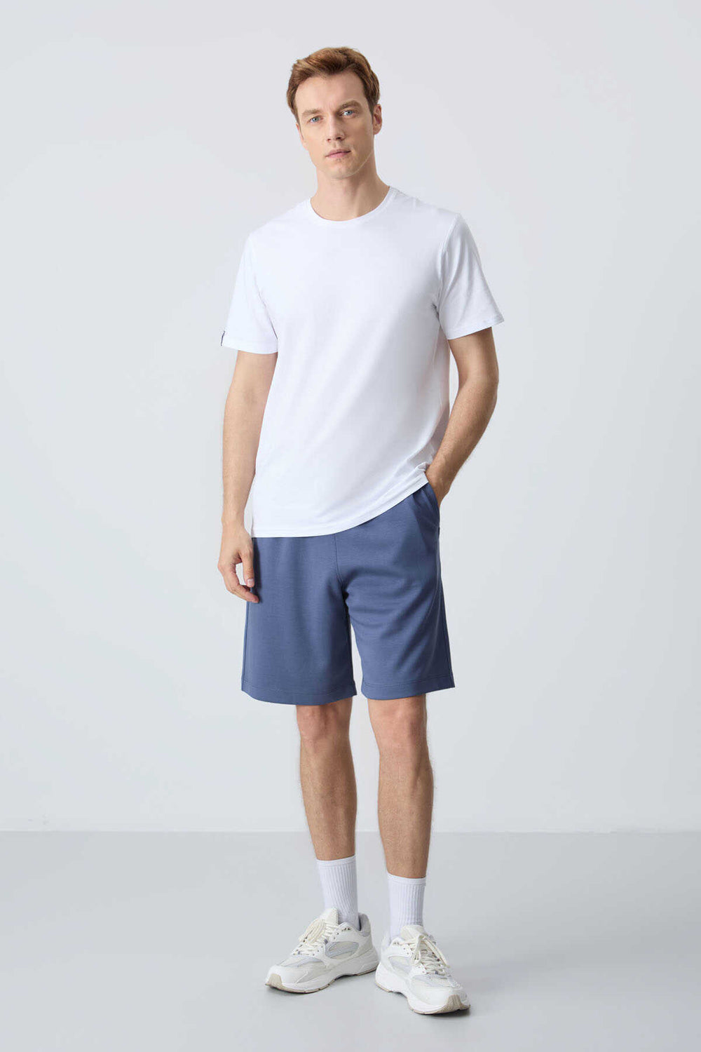Tommylife Toptan Comfort Fit Basic Erkek Şort 81275 Petrol
