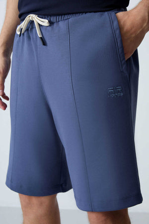 Tommylife Toptan Comfort Fit Basic Erkek Şort 81277 Petrol